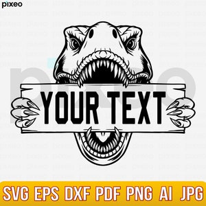T rex Name Monogram Svg, T Rex Scratch Svg, Dinosaur Svg, Tyrannosaurus Rex Svg, T rex Clipart, T rex Cricut, T ex Shirt, Dino Scratch Svg