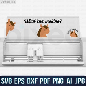 What&#39;cha Making Horses Svg, Horse Svg, What Cha Making Svg, Horse Clipart, Stickers For Cricut, Horse Cutfile, Horse Sticker, Horse Png Pdf