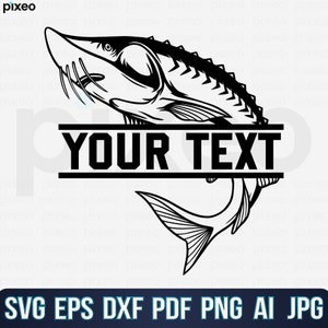 Sturgeon Fishing Svg, Fishing Svg, Sturgeon Fish Svg, Sturgeon Clipart, Sturgeon Vector, Sturgeon Cricut, Sturgeon Cut file, Fish Svg Png
