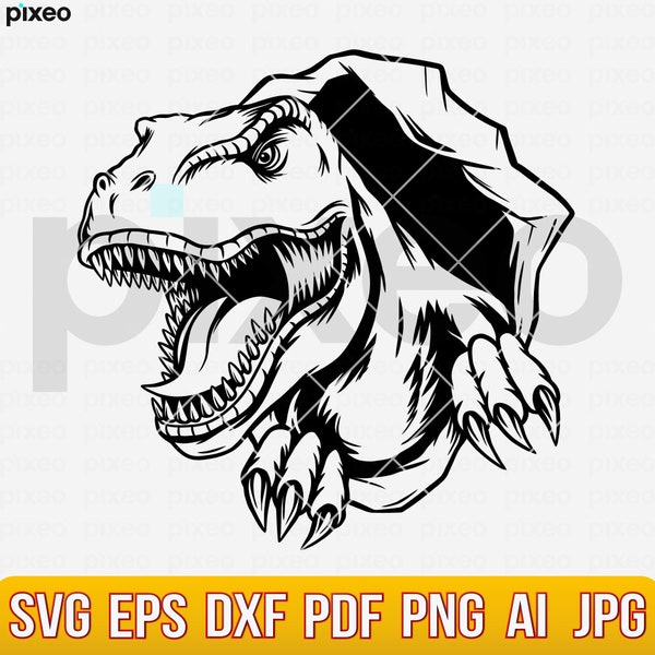 T-Rex-Svg, T-Rex-Kratz-Svg, Dinosaurier-Svg, Tyrannosaurus Rex-Svg, T-Rex-Clipart, T-Rex-Schnittdatei, T-Rex Cricut, T-Shirt, Dino-Kratz-Svg