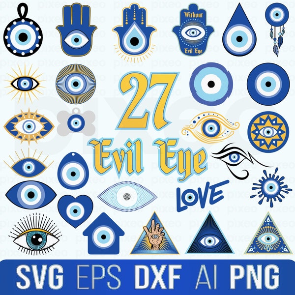 Evil Eye Svg, Turkish eye Svg, Evil Eye Clipart, Nazar Eye Svg, Hamsa Svg, Evil Eye Cut File, Evil Eye Shirt, Mystical Svg, Evil Eye Vector