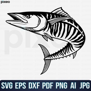 Mackerel Fishing Svg, Fishing Svg, Mackerel Fish Svg, Mackerel Clipart, Mackerel Vector, Mackerel Cricut, Mackerel Cut file, Fish Svg Png
