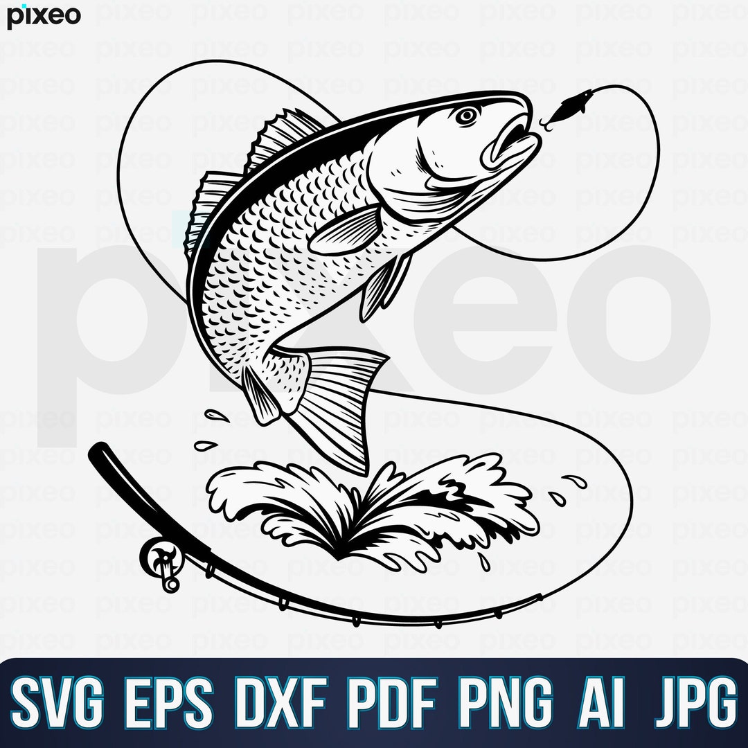 Red Drum Fishing Svg, Fishing Svg, Red Drum Fish Svg, Red Drum Clipart