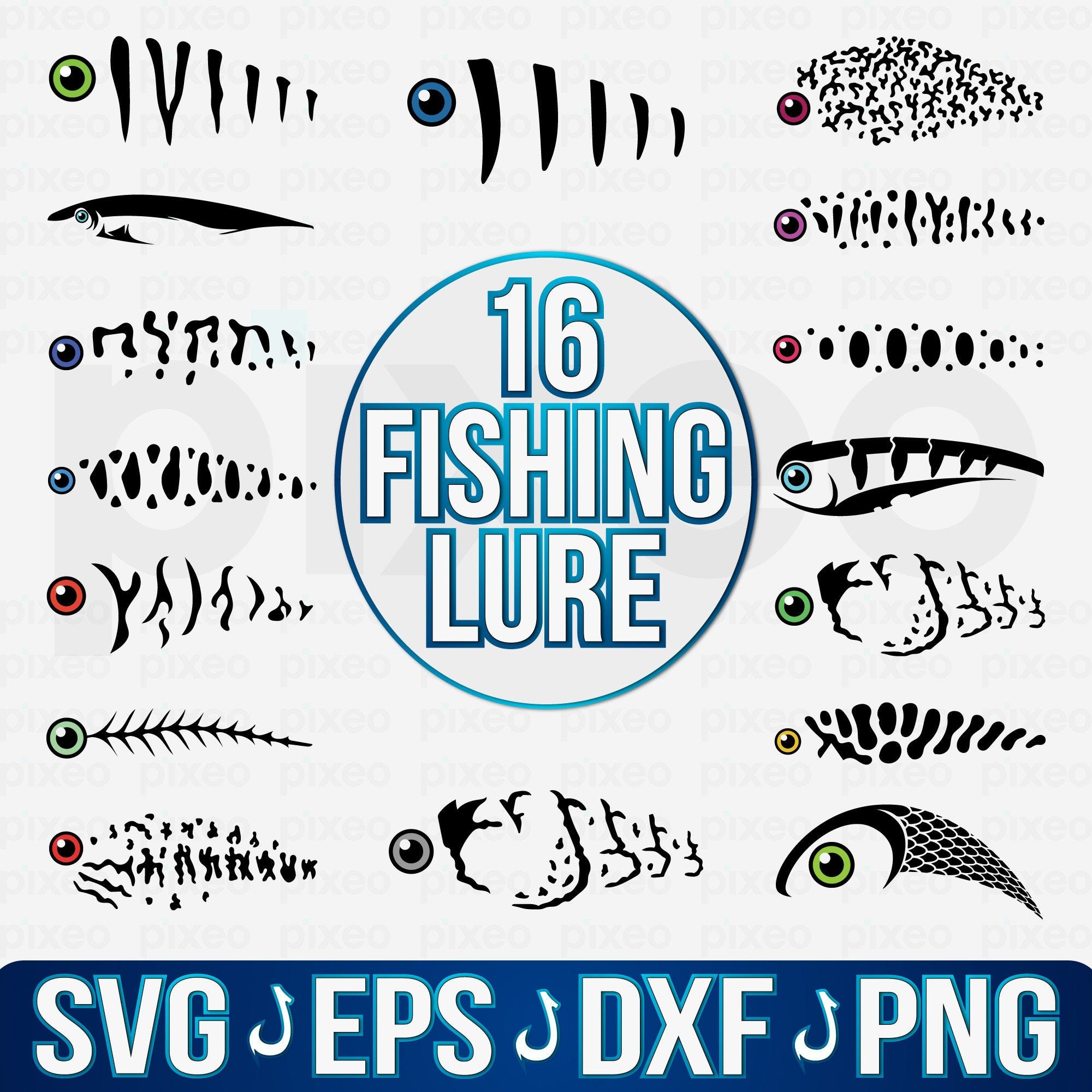 Download Fishing Lure Svg Fishing Lure Pattern Svg Fishing Lure Etsy