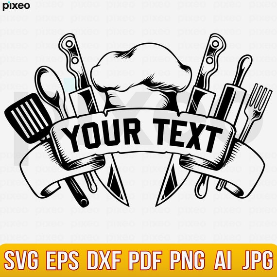 Chef Tools Svg | Restaurant Clipart | Cooking Utensils Cut File | Chef  Stencil | Food Owner T-shirt Design | Cook Dxf | Kitchen Tools Png