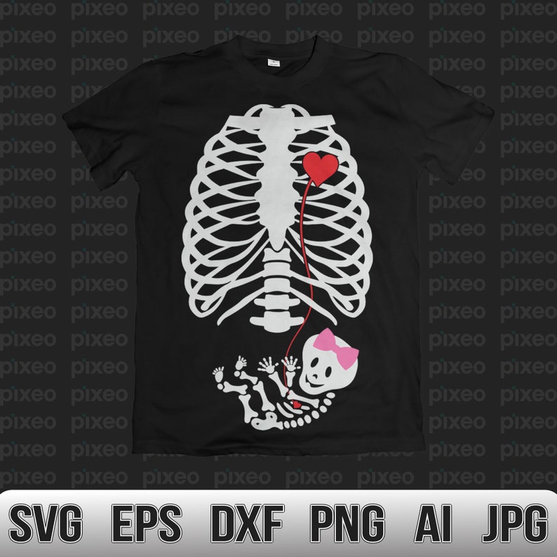 Download Baby Skeleton SVG Pregnancy Baby Skeleton SVG Halloween | Etsy