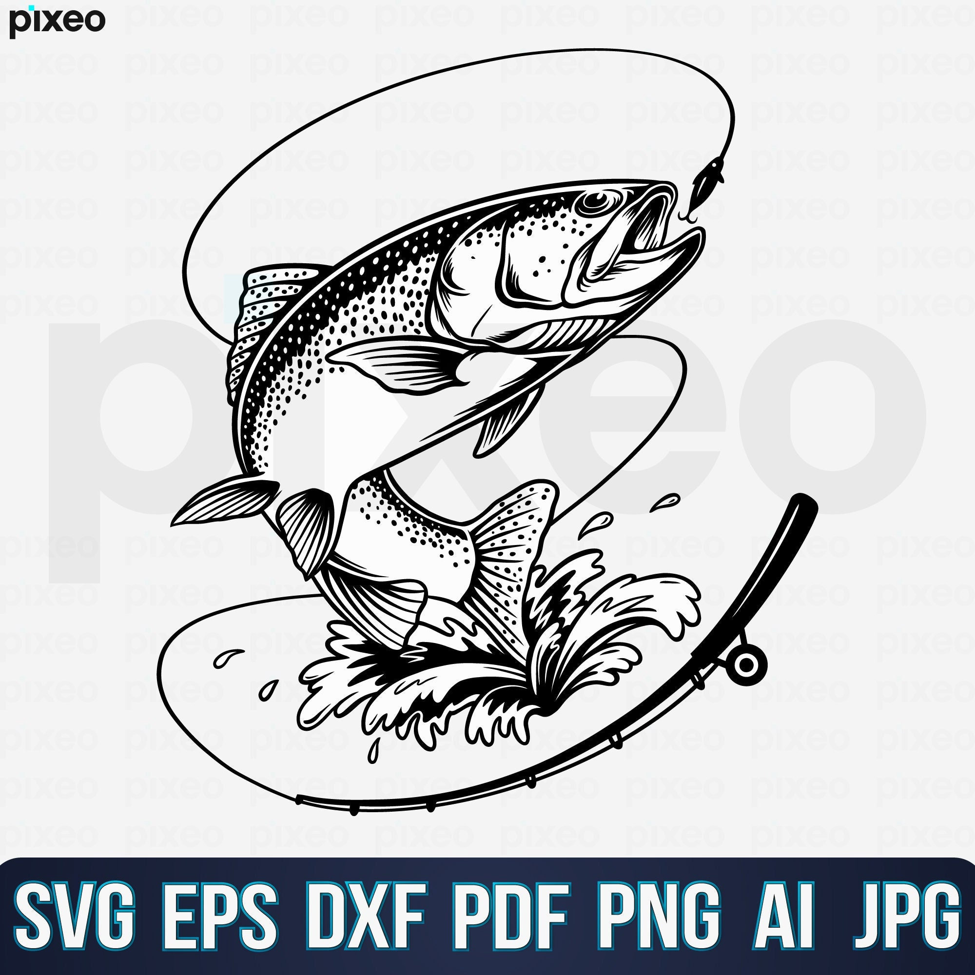 Trout Fishing Clip Art