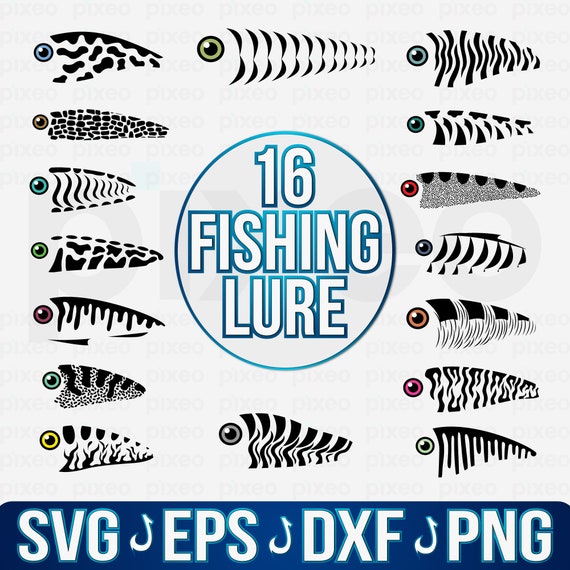 Fishing Lure Bundle SVG, Fish Lure SVG, Fishing Lure Tumbler Svg