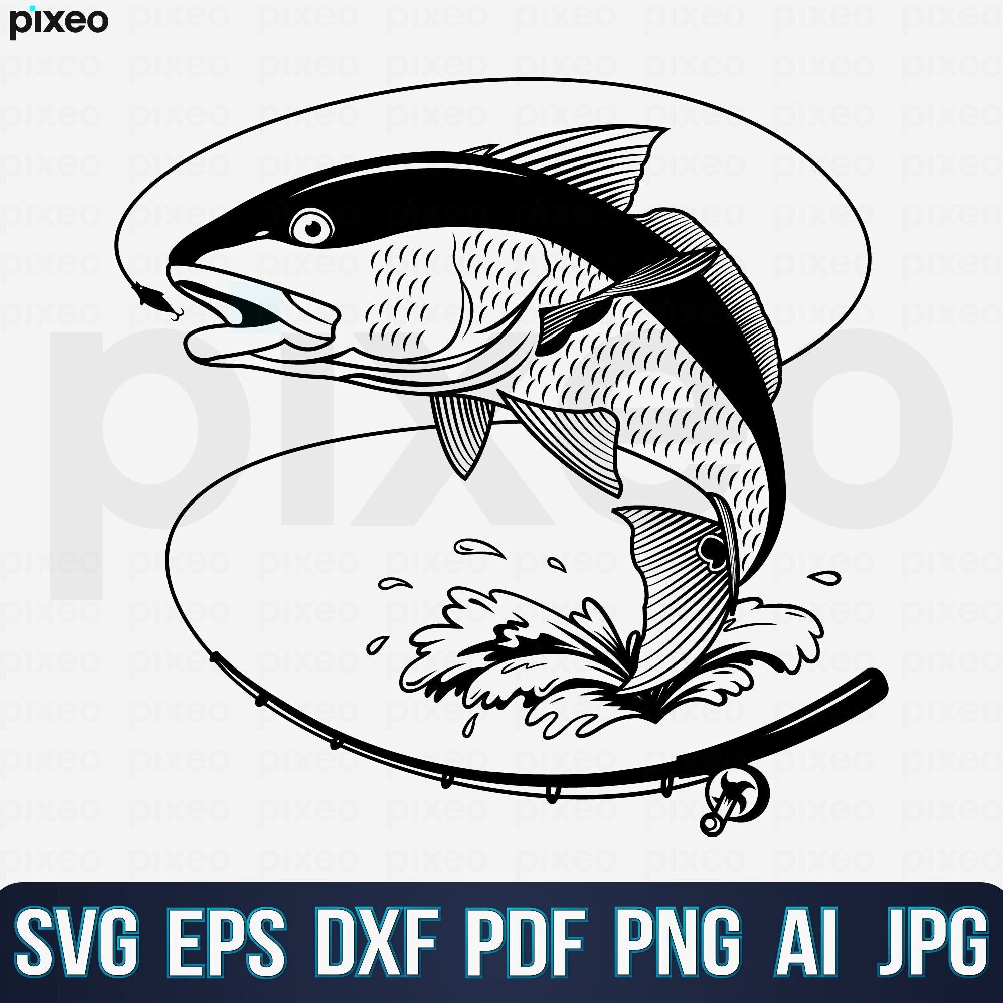 Red Drum Fishing Name Svg Fishing Svg Red Drum Fish Svg Red Etsy