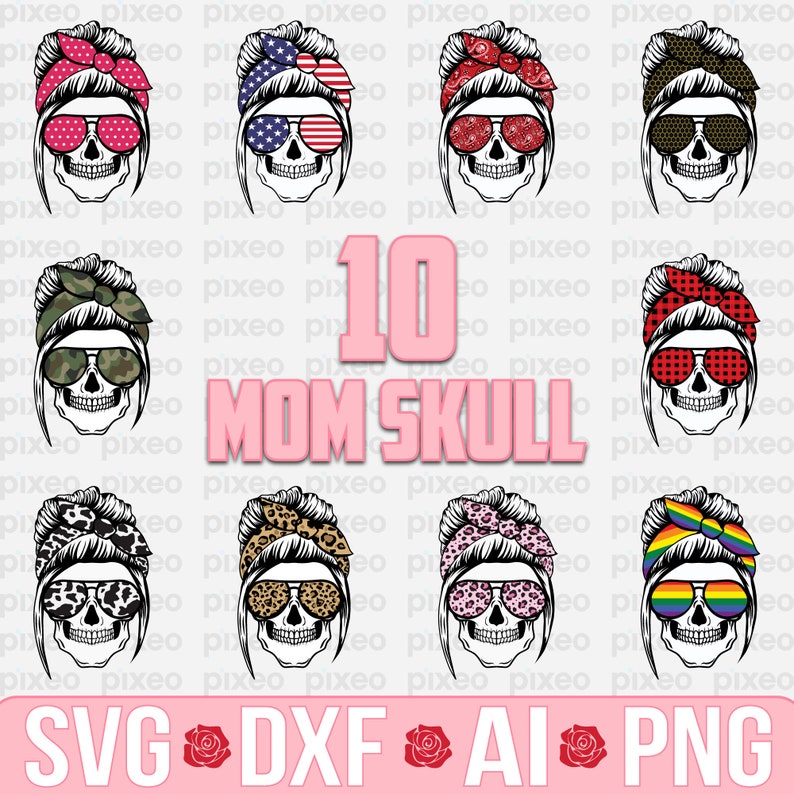 Download Mom Skull Svg Mom Life Svg Mom Life Skull Svg Mom Skeleton | Etsy