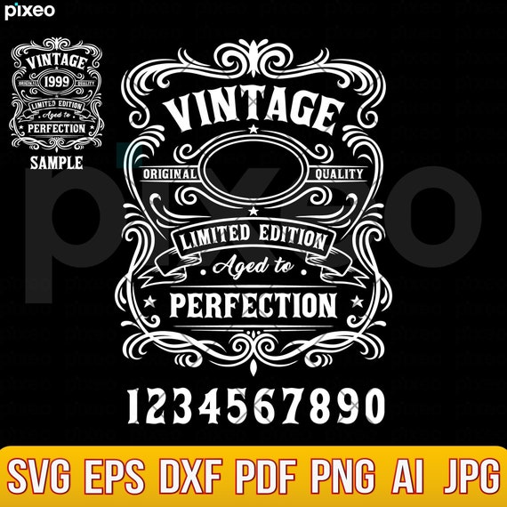 Aged to Perfection SVG: Vintage Birthday Shirt Design (digital