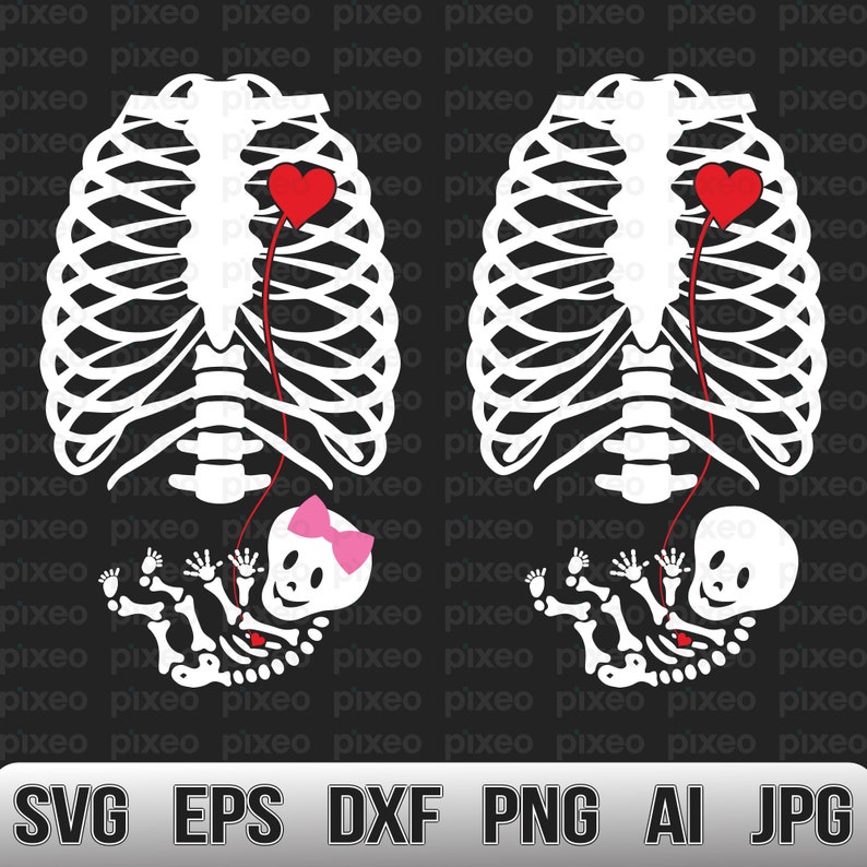 Download Baby Skeleton SVG Pregnancy Baby Skeleton SVG Halloween | Etsy