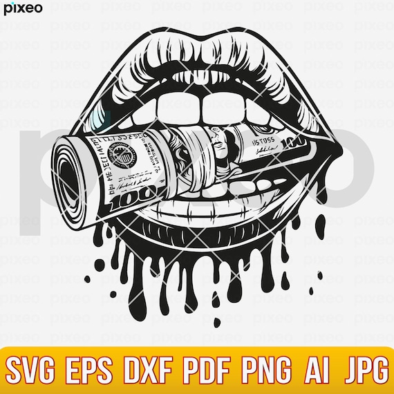 biting lip black and white c an Vector Images & Graphics for Commercial Use hand drawn black and white