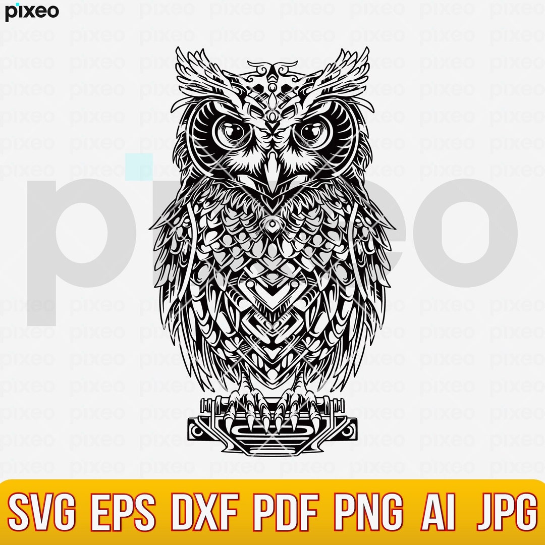 Owl Svg, Owl Mandala Svg, Owl Clipart, Mandala Svg, Owl Cricut, Owl ...