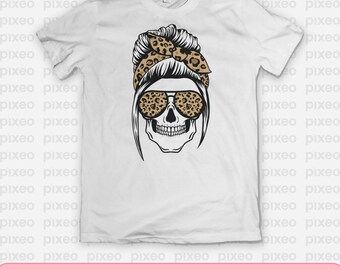 Mom Skull Svg, Mom Life Svg, Mom Life Skull Svg, Mom