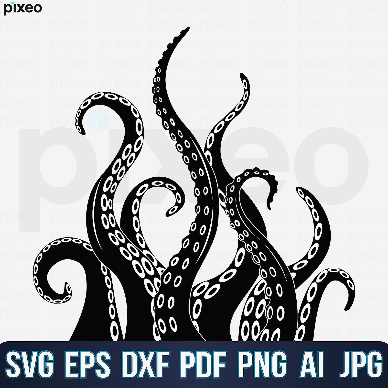 Octopus Tentacles Svg Octopus Svg Tentacle Svg Tentacles | Etsy
