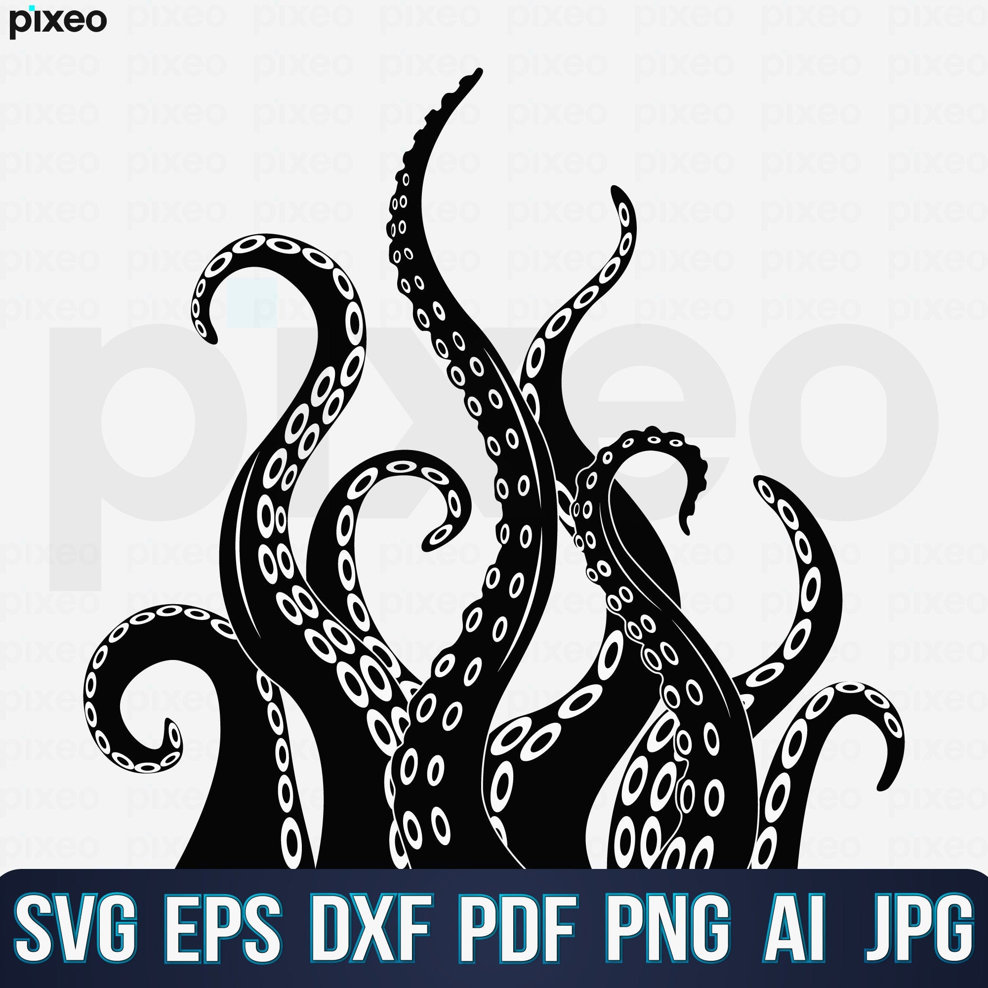Octopus Tentacles Svg Octopus Svg Tentacle Svg Tentacles | Etsy
