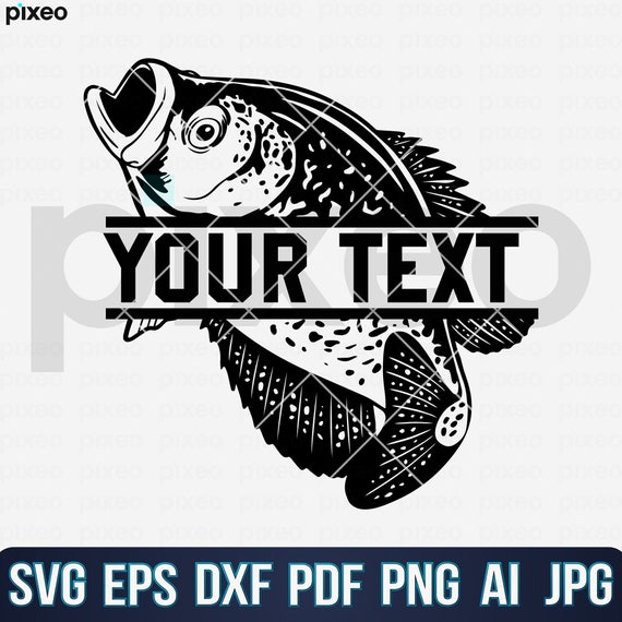 Crappie Fishing SVG: Fish Vector Clipart (digital Download)