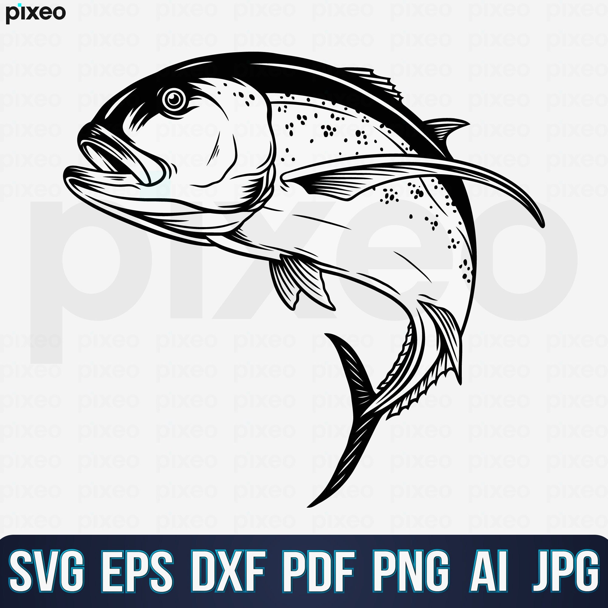 Giant Trevally Svg - Etsy Giant Trevally Svg - Etsy