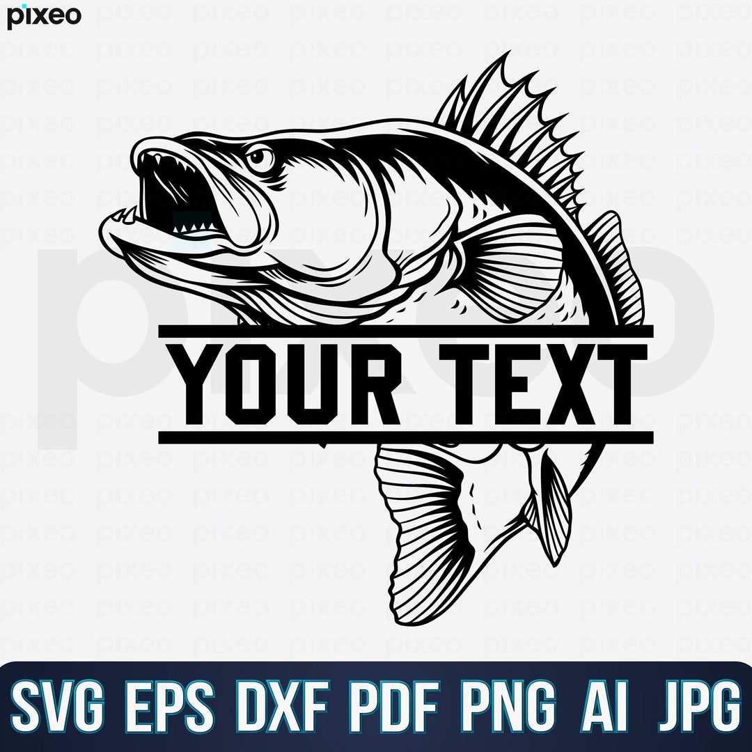 Walleye Fishing Name Svg, Fishing Svg, Walleye Fish Svg, Walleye