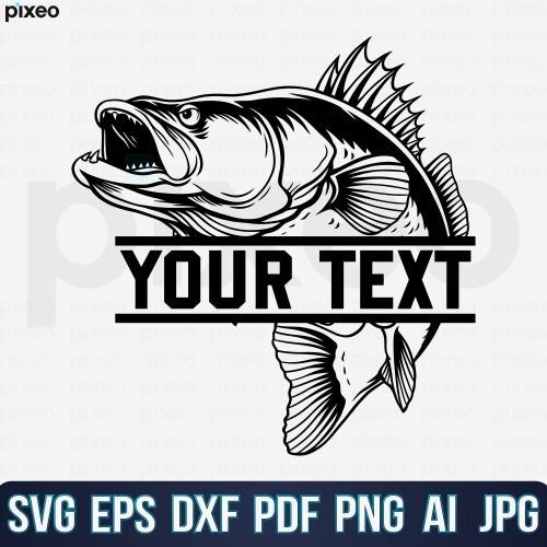 Bass Fishing Name Svg Fishing Svg Bass Fish Svg Bass Etsy Australia