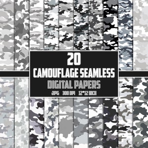 Witte Camouflage Digitaal Papier, Camouflage Naadloze Patronen, Camouflage Patroon, Camouflage Printable, Camouflage Clipart, Camouflage Jpg