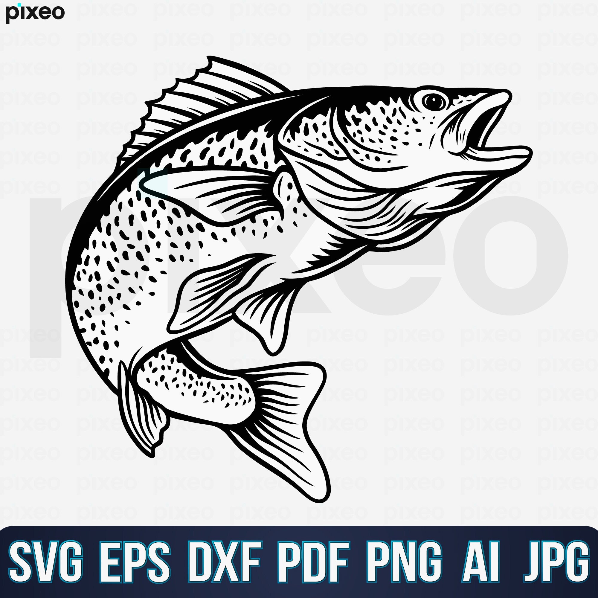 Walleye Fishing Svg, Fishing Svg, Walleye Fish Svg, Walleye Clipart,  Walleye Vector, Walleye Cricut, Walleye Cut file, Walleye Shirt Svg Pdf