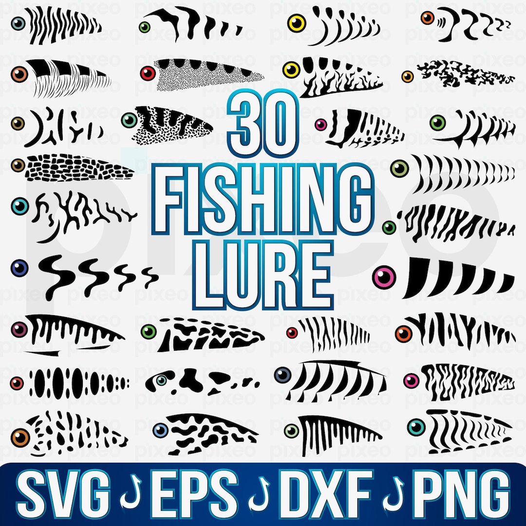 Fishing Lure SVG, Fishing Lure Pattern SVG, Fishing Lure Tumbler SVG
