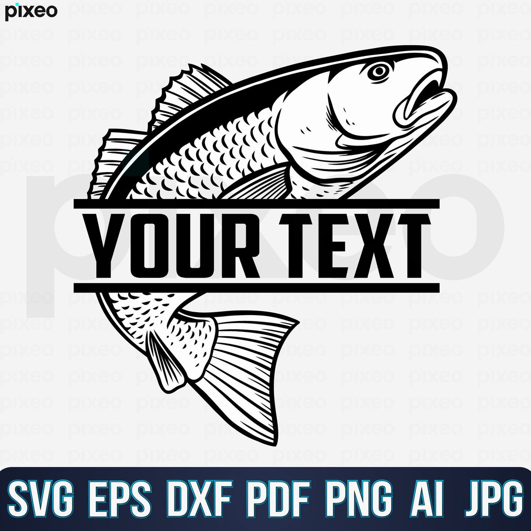 Red Drum Fishing Name Svg, Fishing Svg, Red Drum Fish Svg, Red Drum