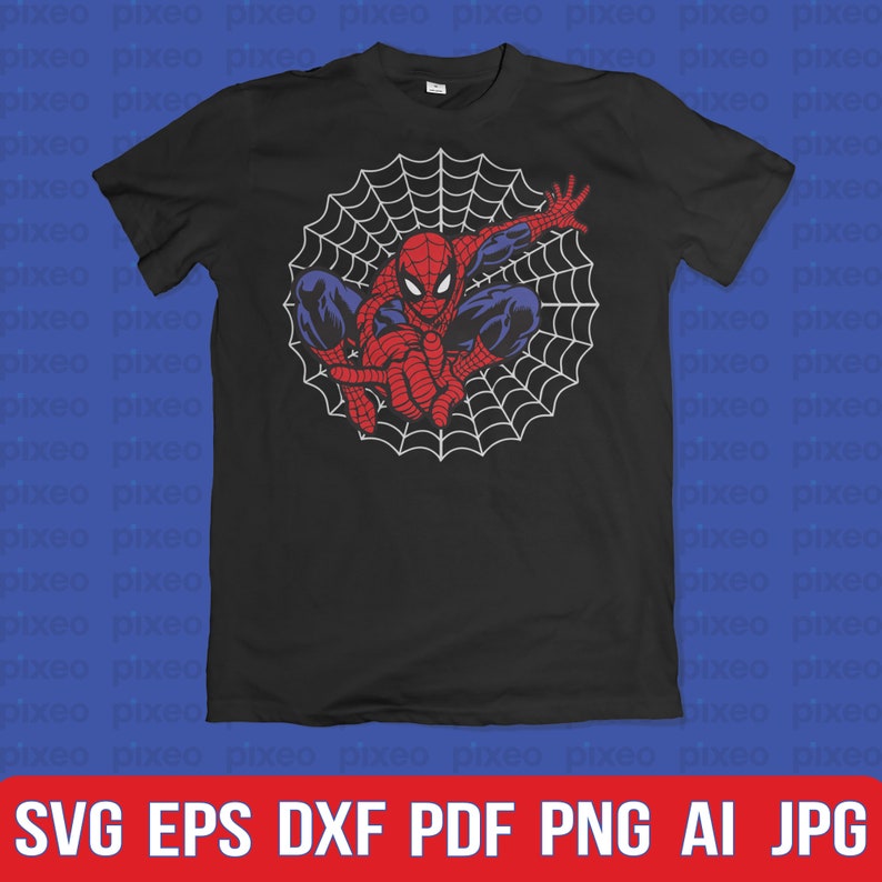 Download Spiderman SVG Spiderman Vector Spiderman Birthday Shirt | Etsy