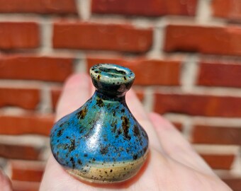 Mini Pot Aqua Blue Shipwreck 1.5 inch tall