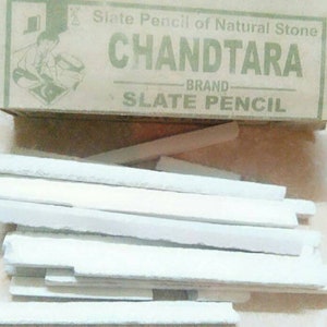  Iram Slate Pencils Eat Edible, Slate Pencils Natural Stone, White Pencil Chalk, Premium Quality