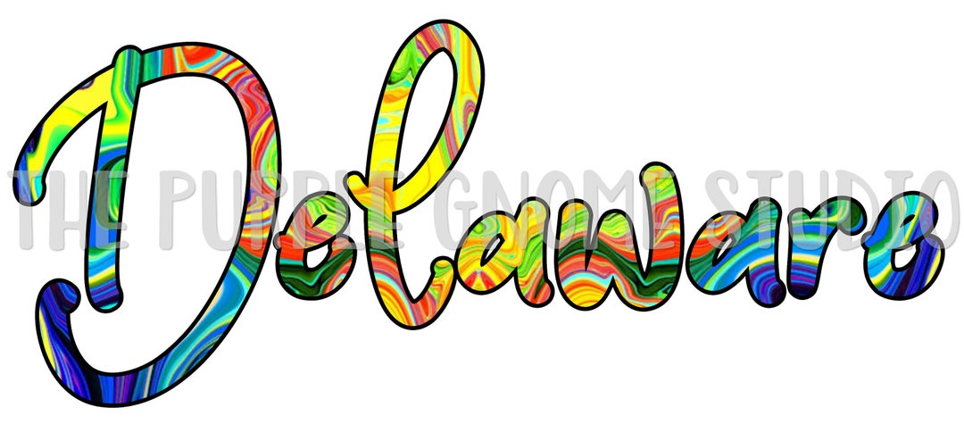 Delaware Name Design Delaware PNG, Delaware Sublimation, PNG File, Sublimation File, Digital ...