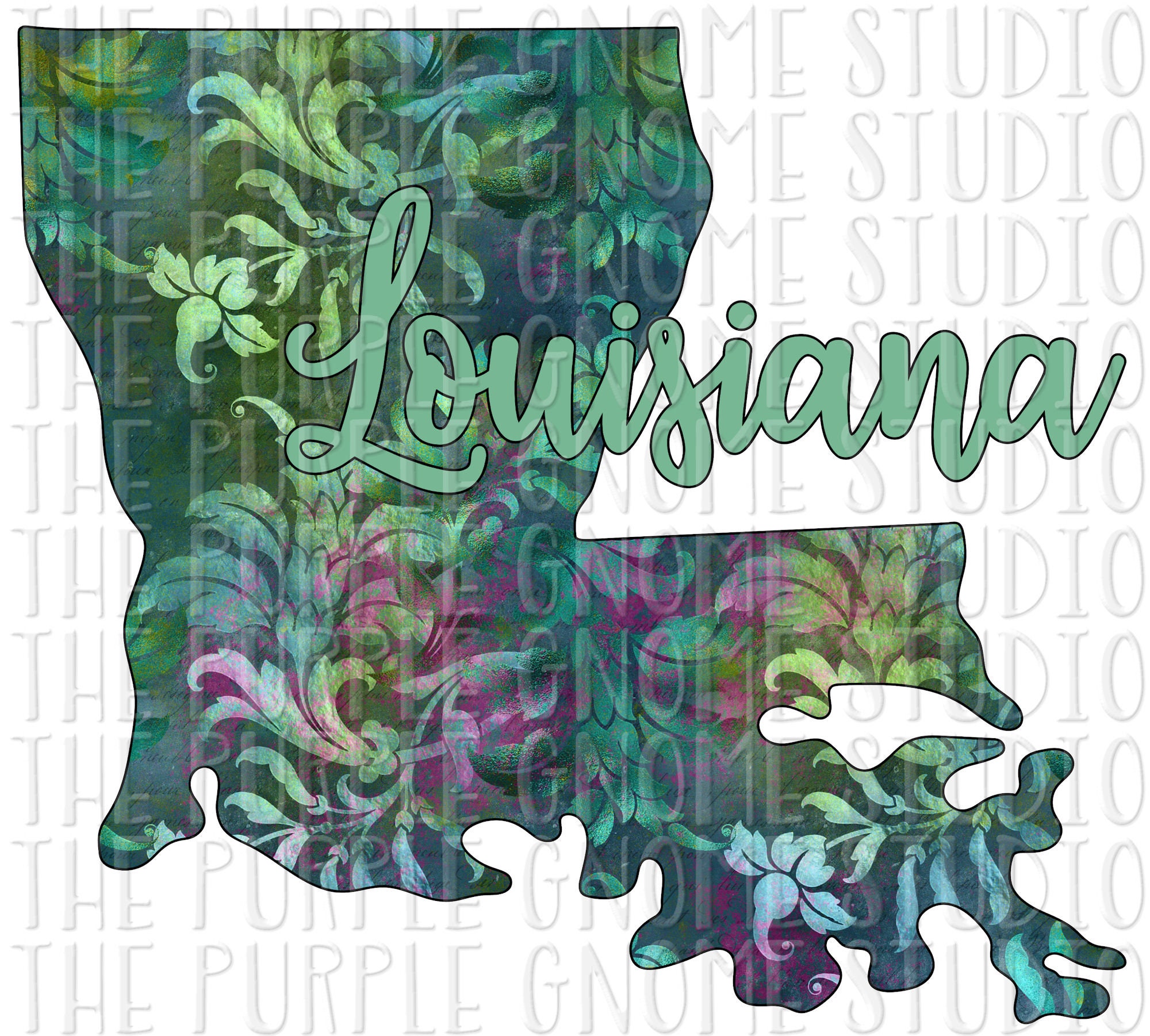 Louisiana Louisiana Silhouette Sublimation PNG PNG File | Etsy