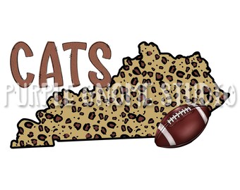 Leopard Kentucky, Kentucky Wildcats, Football, PNG, Sublimation, Digital , 300DPI, Instant Download