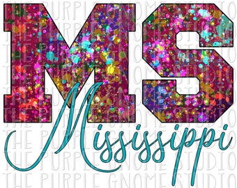 Mississippi, United States, USA, Sublimation, PNG File, Digital File, 300DPI, Instant Download