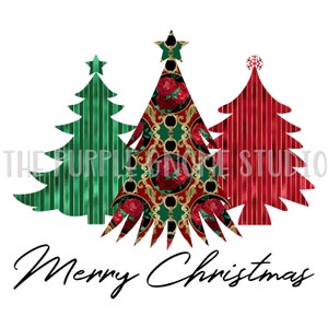 Christmas Trees PNG, Christmas Trees Sublimation, Merry Christmas PNG, Sublimation File, PNG File, Digital File, 300DPI, Instant Download