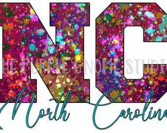 North Carolina, United States, USA, Sublimation, PNG File, Digital File, 300DPI, Instant Download