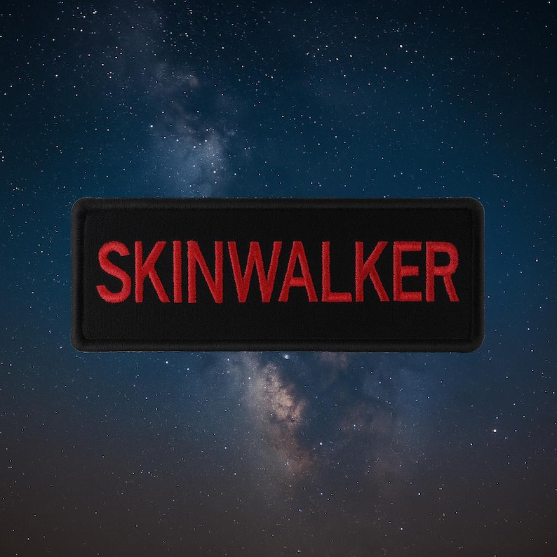 Skinwalker Patch/Iron-On Patch/Cryptid Creatures/Horror Patches/Embroidered Sew-On Applique for Jackets/Vests, Costumes, Clothing, Halloween image 1