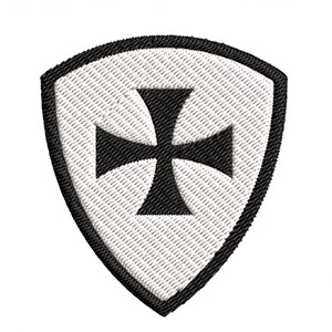 Brodé Patch Knights Templar Knight Medic Cross Tactique Crochet Boucle Patches