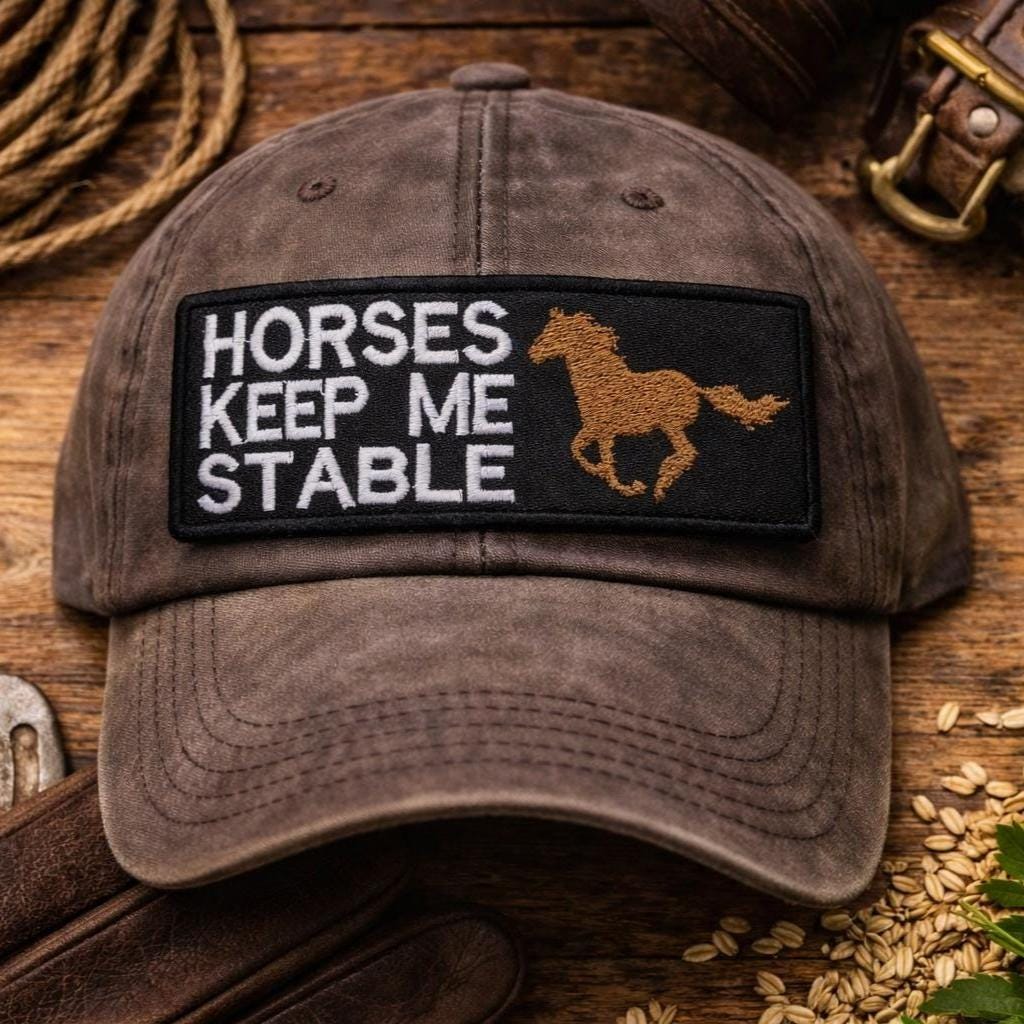 Horses Keep Me Stable Patch/iron-on Patch/funny & Sarcastic 