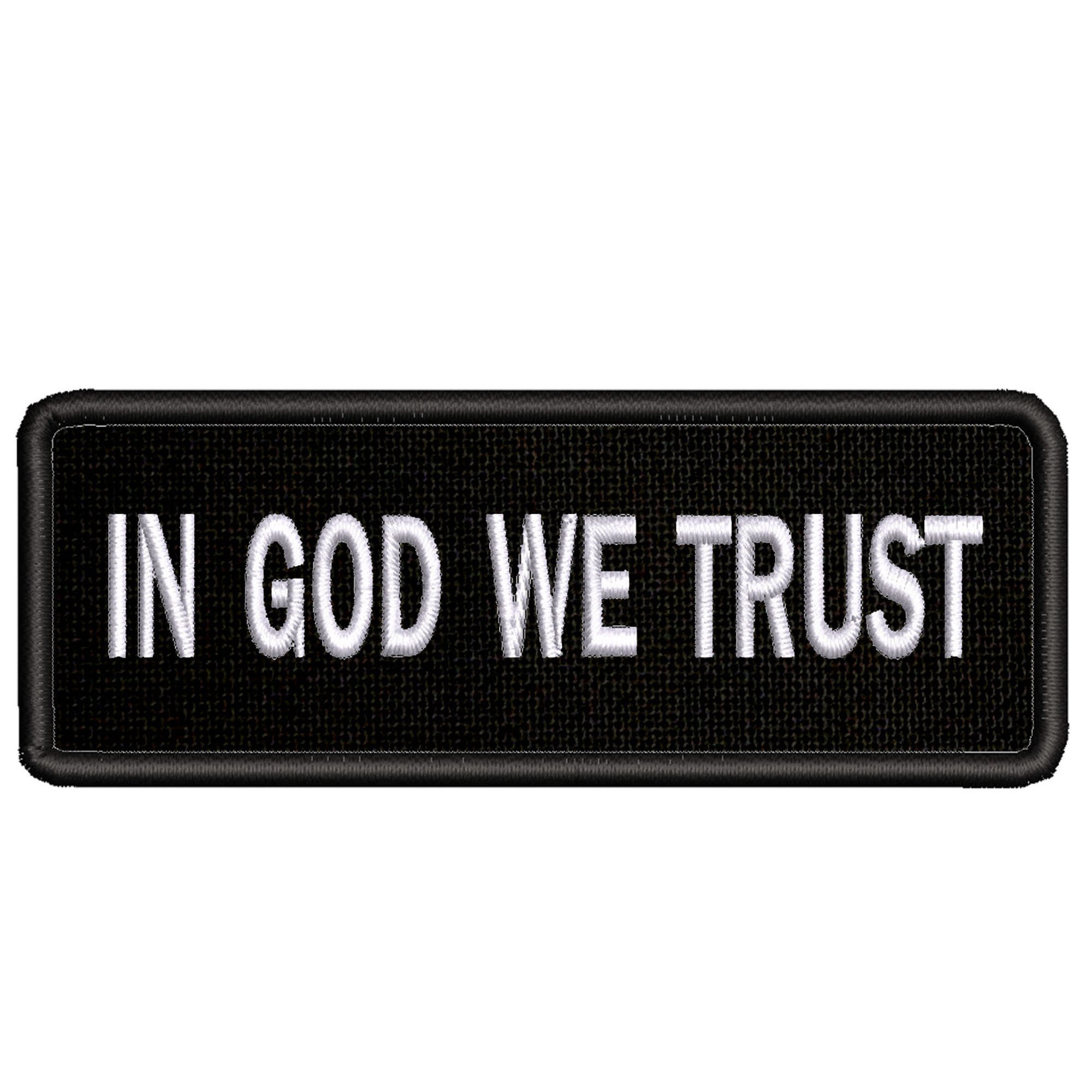 "In God We Trust 2nd Amendment" Embroidered Patch - 3.5 Inch Iron-On Or Sew-On (USA Made)