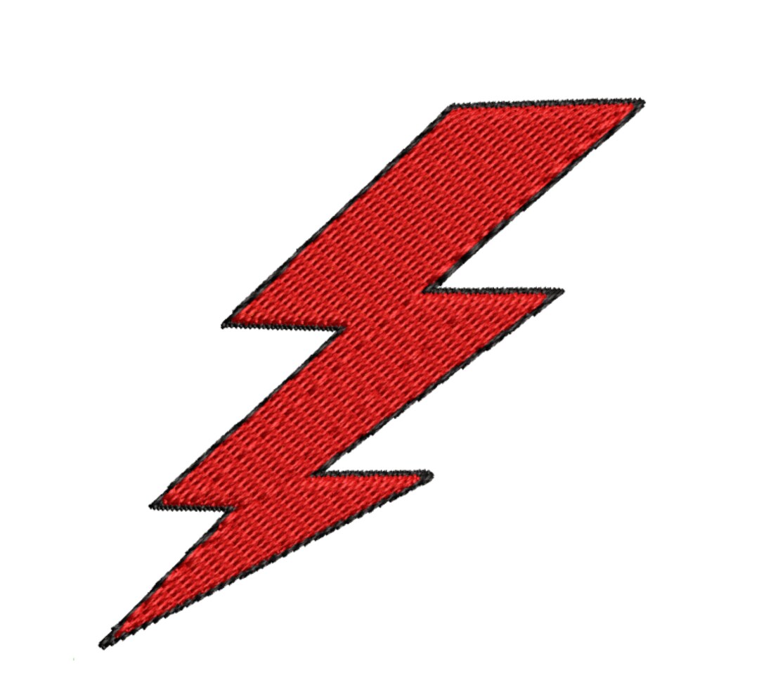 Lightning Bolt Iron on Patch Adventure Storm Zeus Surfer Cool Thunder