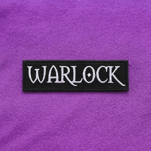 Hexenmeister Aufnäher/Aufnäher zum Aufnähen/Bügelbild/Geeks & Nerds/Gestickte Applikation für Kleidung, Jacken, Westen, Rucksäcke