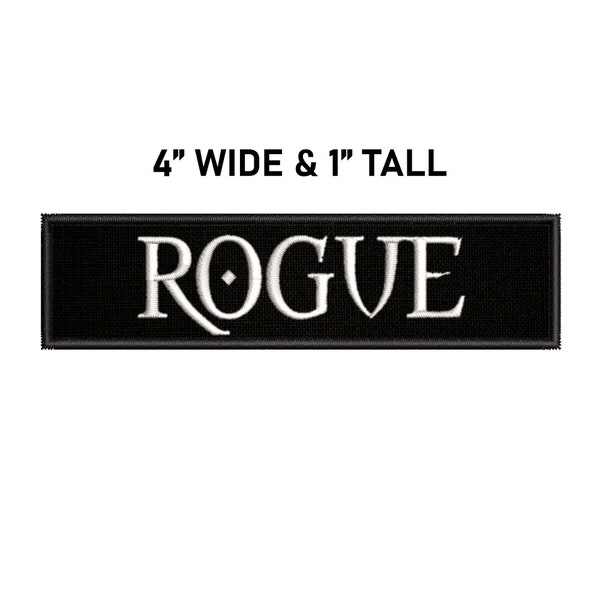 Rogue Toon Class DPS PC Video Gaming Embroidered Patch Iron-on / Sew-on - Badge Emblem - Patches for Vest Jacket Clothing Gear DIY Applique