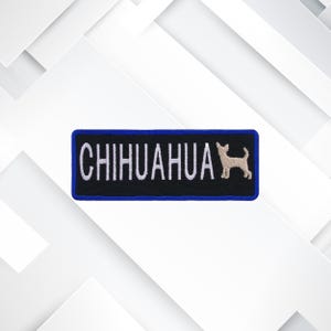 Chihuahua Dog Patch – Embroidered Iron-On/Sew-On Toy Breed Appliqué for Jackets, Bags, Vests, Clothing, & Sassy Pet Gifts
