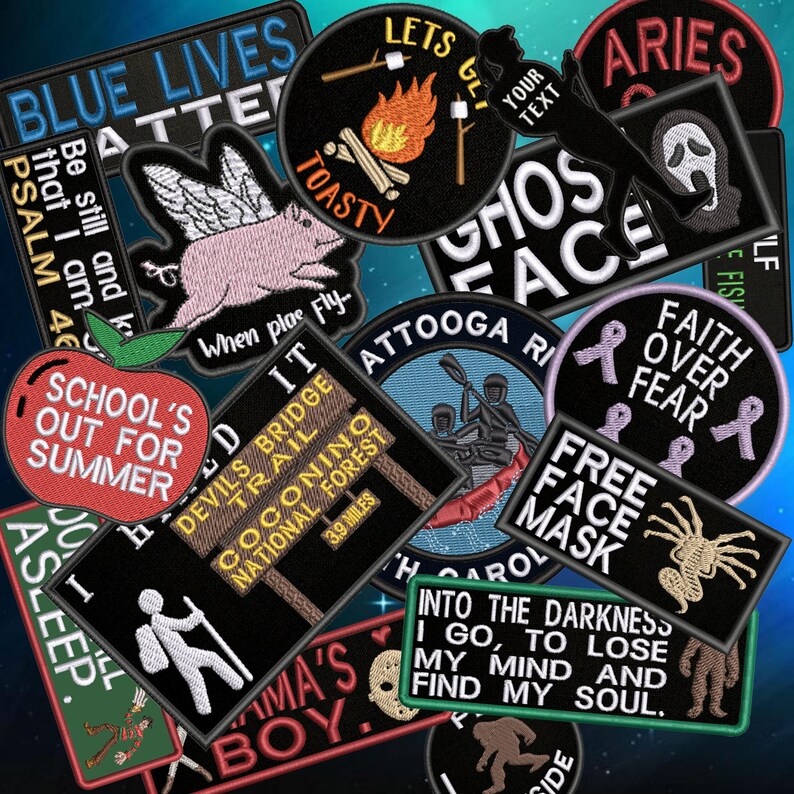 Skinwalker Patch/Iron-On Patch/Cryptid Creatures/Horror Patches/Embroidered Sew-On Applique for Jackets/Vests, Costumes, Clothing, Halloween image 7