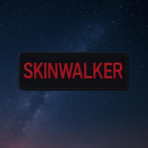 Skinwalker Patch/Iron-On Patch/Cryptid Creatures/Horror Patches/Embroidered Sew-On Applique for Jackets/Vests, Costumes, Clothing, Halloween image 5