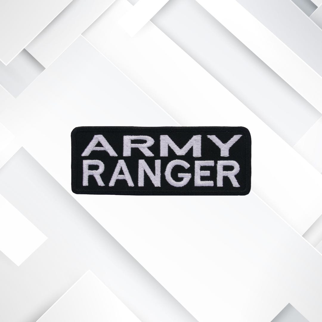 Iron-on Army Ranger Patch – Embroidered Military Appliqué for Jackets ...