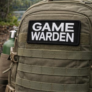 Game Warden Patch/Iron-On Patch/Law Enforcement Gear/Wildlife Officer Badge/Nature Patch/Embroidered Sew-On Appliqué for Clothing Backpack image 3